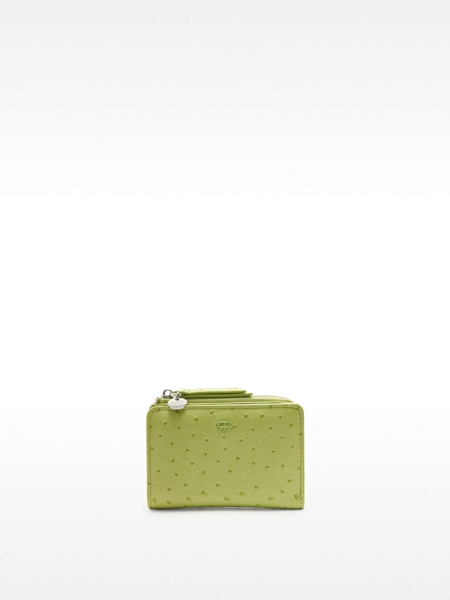 Cartera Con Grabado Animal verde