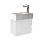 MUEBLE DE BAÑO TOILETTE GDE NO INCLUYE BACHA FERRUM BLANCO