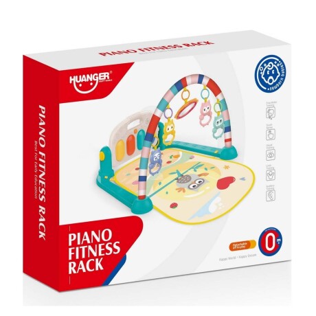 Gimnasio Alfombra de Juegos con Piano Musical Bebé Huanger Verde