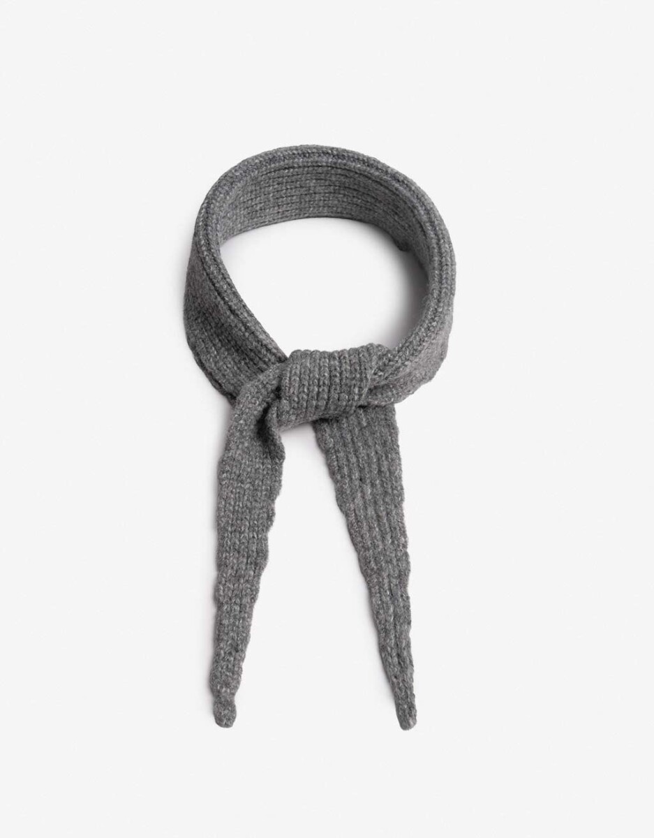 Cuello Tejido Gris 