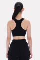 PIPER SCOOP NECK SMALL LOGO BRA TOP NEGRO