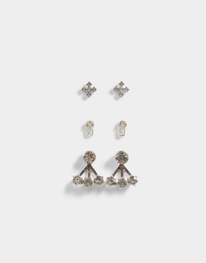 Aros Sets Bañada en Plata Set De Aros Bañados En Plata - Plateado