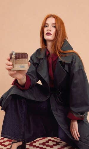 BILLETERA CANDELA CROCO TOSTADO VISON PIEL