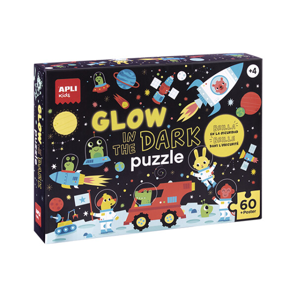 Puzzle Glow in the dark Apli Espacio Única