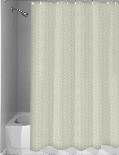 Cortina de baño Dohler Dobby en poliéster 180x180cm Beige