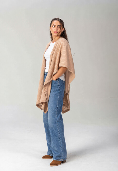 Ruana Abazo Beige