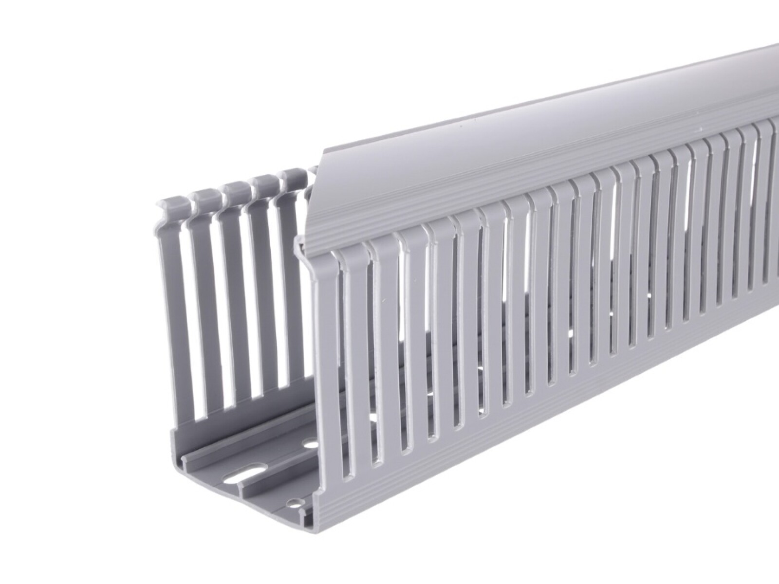 CABLECANAL 60X80MM GRIS RANURADO calado angosto 