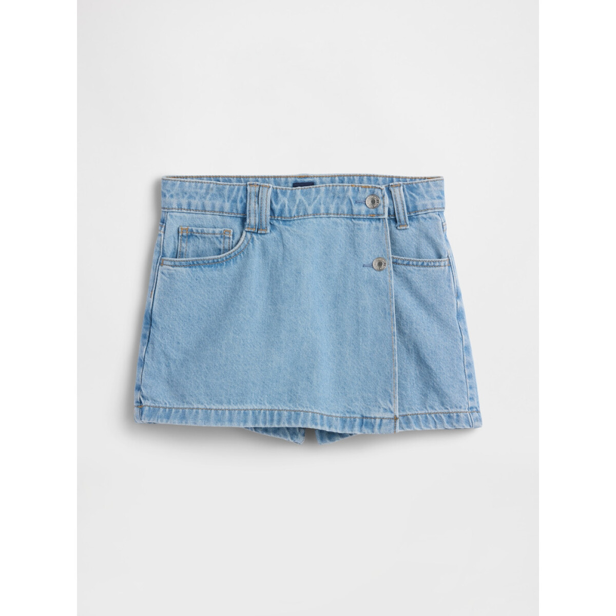 V-DENIM SKORT - LIGHT WASH 