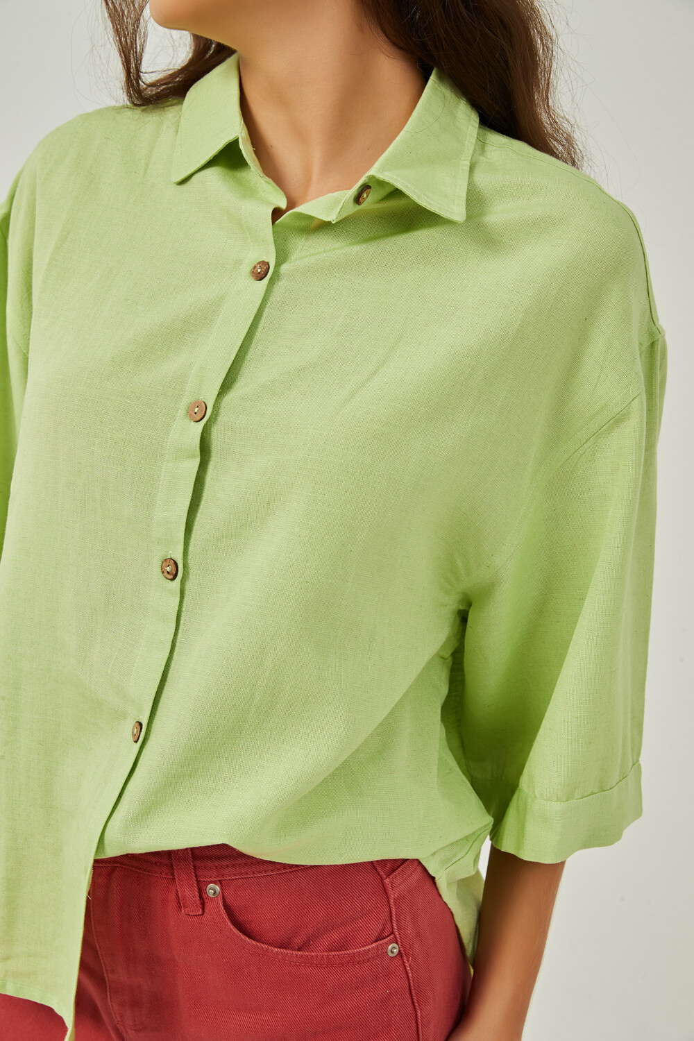 Camisa Aloiki Verde Fluo