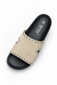 Sandalia zueco plataforma BT401 Beige