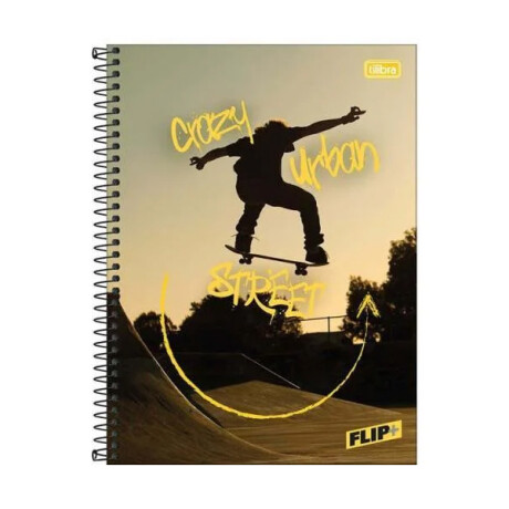 Cuadernola Tilibra Flip+ 96 Hojas Tapa Extra Dura Skate