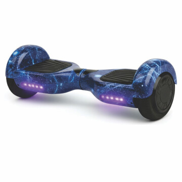 Skate Electrico Hoverboard Gogreen Musica Bt Luces Patineta Diseño Cielo Azul