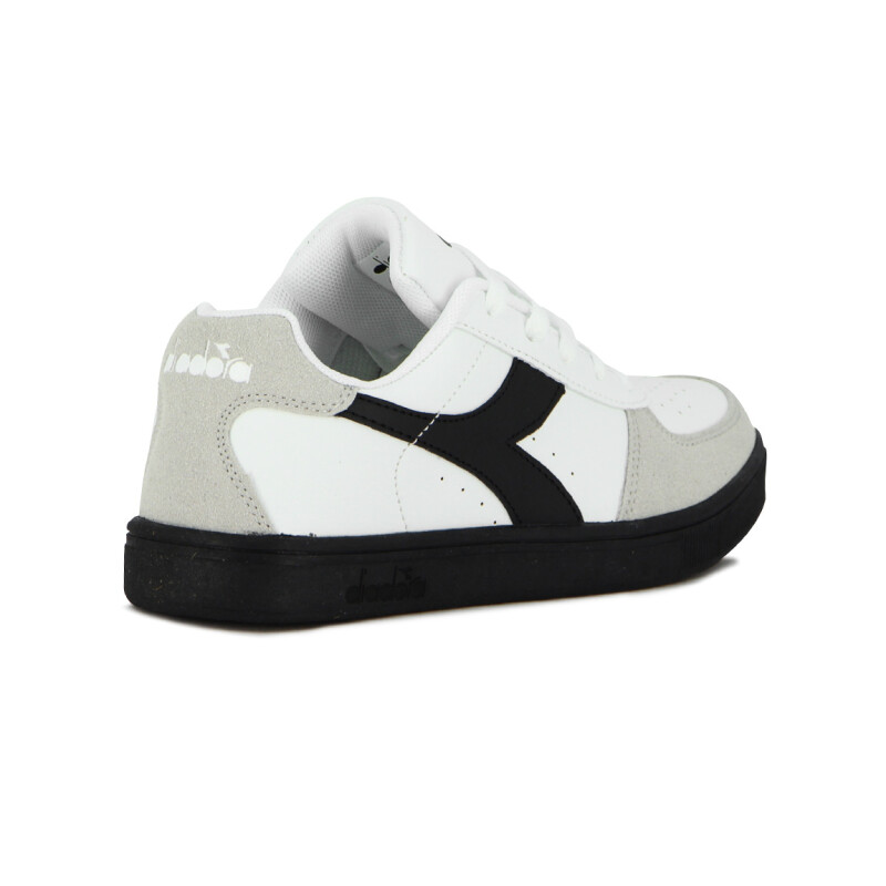 Championes Casuales Unisex Diadora Helio Blanco-Negro