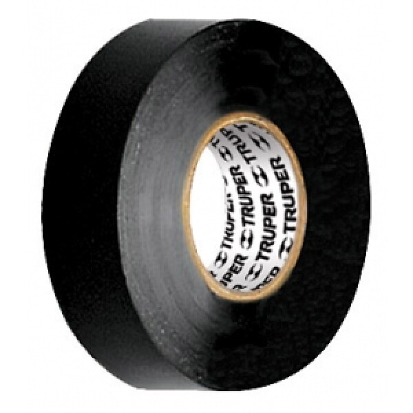 Cinta Aisladora 19mm x 18Mt Negra Truper