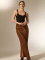 Falda Veylara Marron