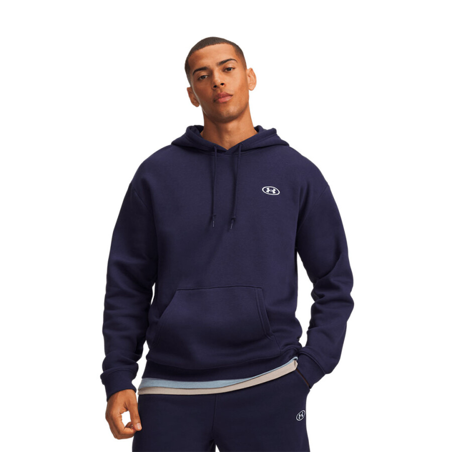 Canguro de Hombre Under Armour Ua Rival Flc Hoodie Azul Marino