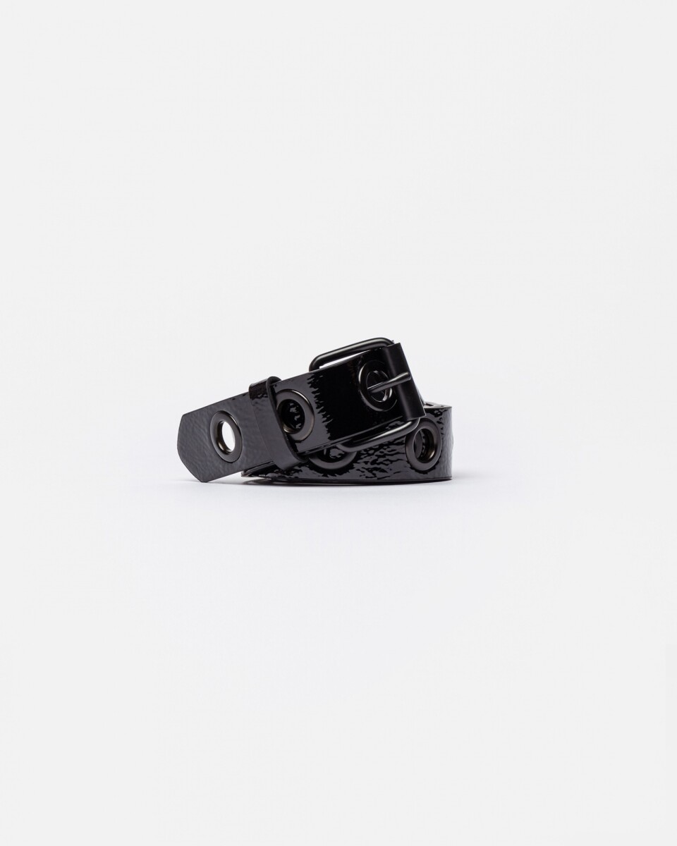 Cinturon Teodora En Efecto Cuero - Negro 