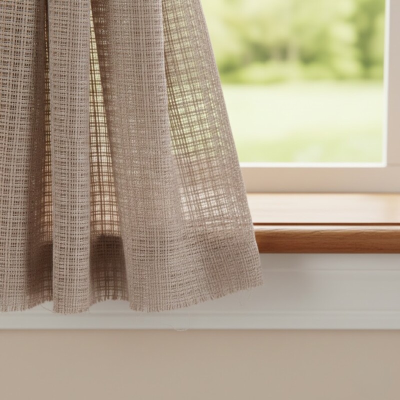 Cortina en Tela Dali set 2 paños 140 x 120 cms BEIGE