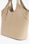 Shopper tachas antique beige