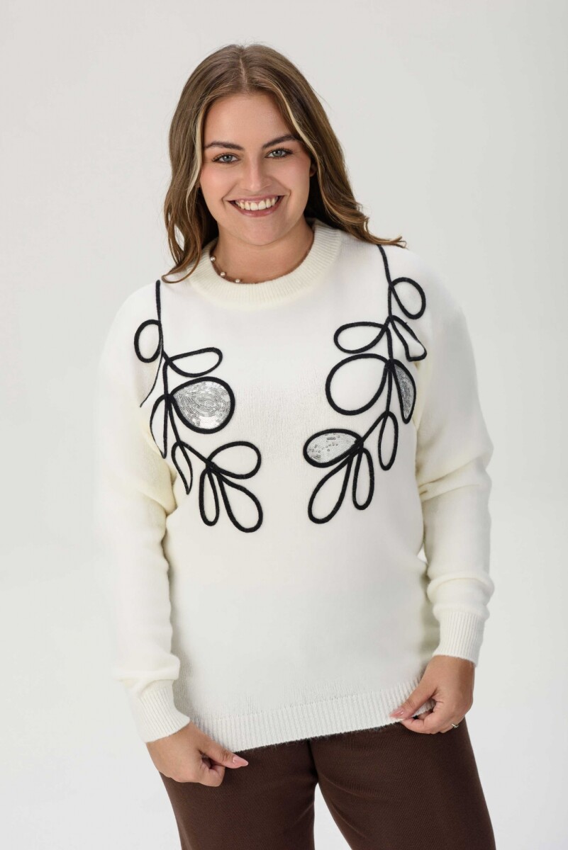 Sweater Pulso - Blanco 