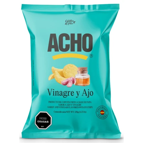 SNACK PAPAS ACHO 120G VINAGRE Y AJO SNACK PAPAS ACHO 120G VINAGRE Y AJO