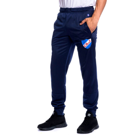 Pantalón C/Puño CNdeF Hombre Azul Marino, Blanco, Rojo