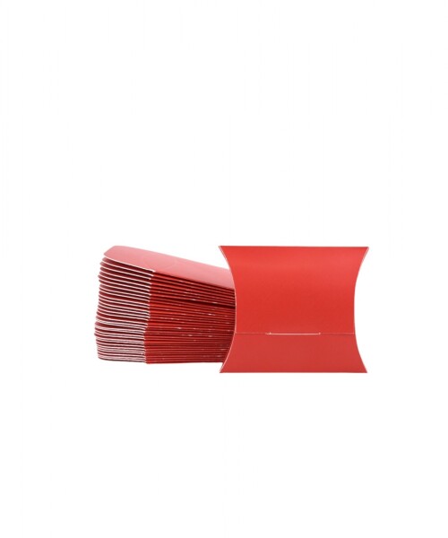 Pack x 100 - estuche pillow 7 x 8 cm. ROJO