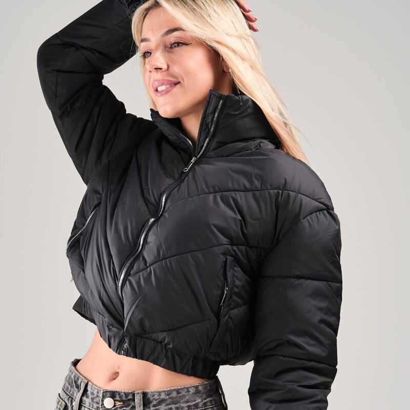 Campera Puffer Slowly Black