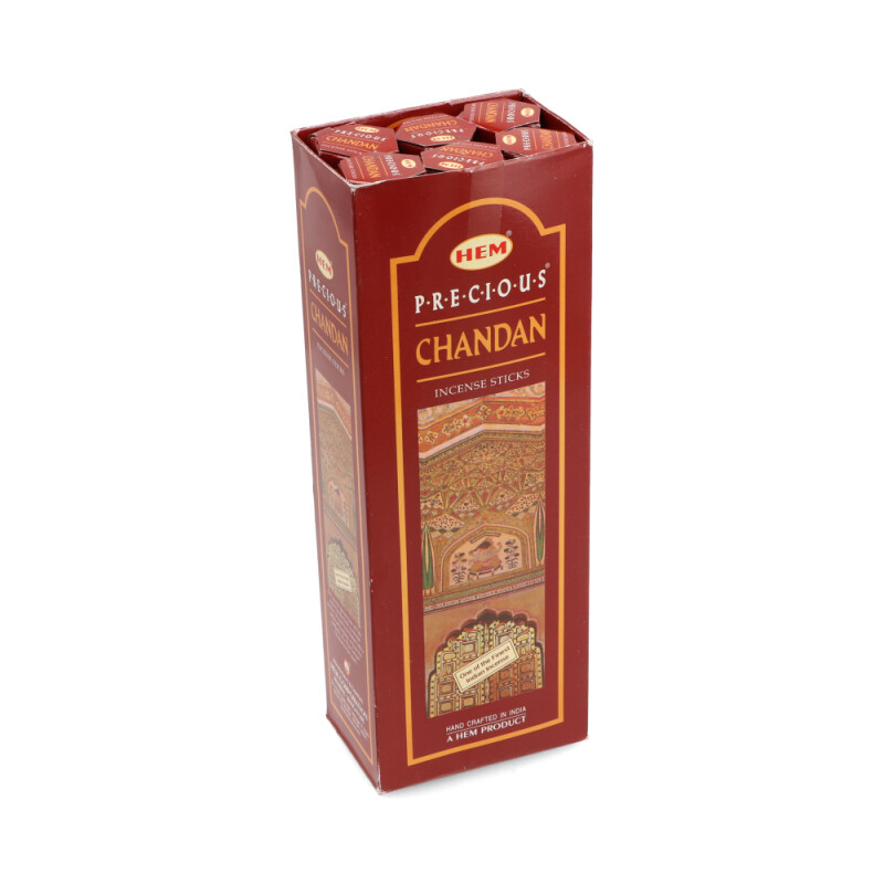 INCIENSO HEM CAJA HEXAGONAL X6 Precioso Chandan