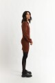 Sweater largo medio MARRON