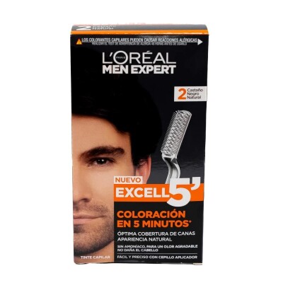 Tinta L'oreal Men Expert Excell 5 Castaño Negro Natural 2. Tinta L'oreal Men Expert Excell 5 Castaño Negro Natural 2.