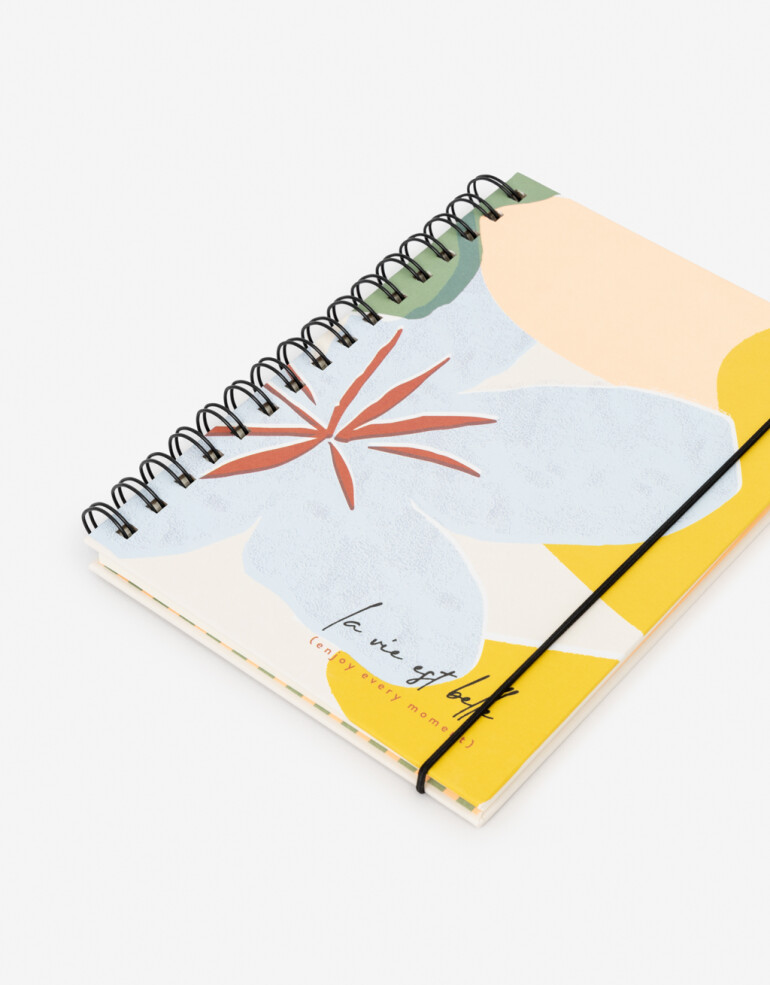 Anotadores Cuadernos y Memos Cuaderno Anillado Floral - Combinacion Multicolor