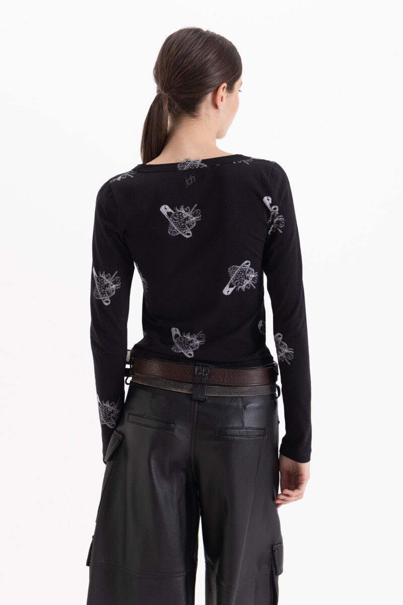 REMERA FRAISE Negro