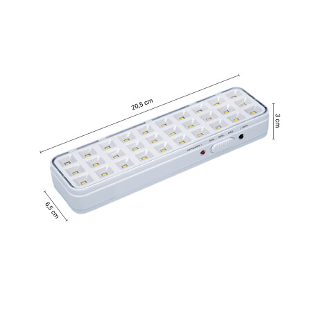 LUZ EMERGENCIA 30 LEDS IP20 HOMOLOGADA DNB Luminaria Emergencia 30 LEDS Homologada DNB