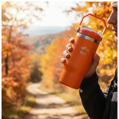 Termo Grip Max 890 ML Hike Color Naranja