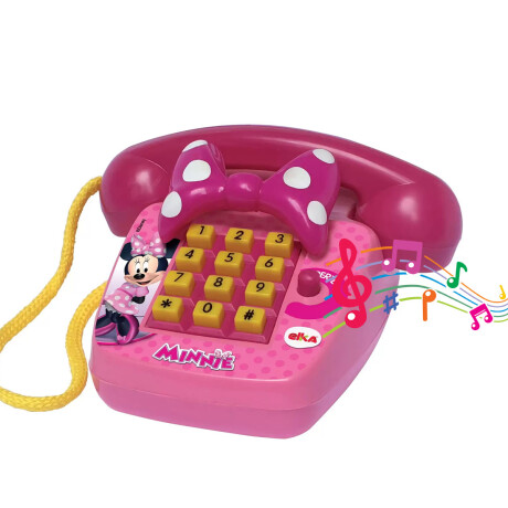 Teléfono De Juguete Minnie Mouse Con Sonido Y Frases Teléfono De Juguete Minnie Mouse Con Sonido Y Frases
