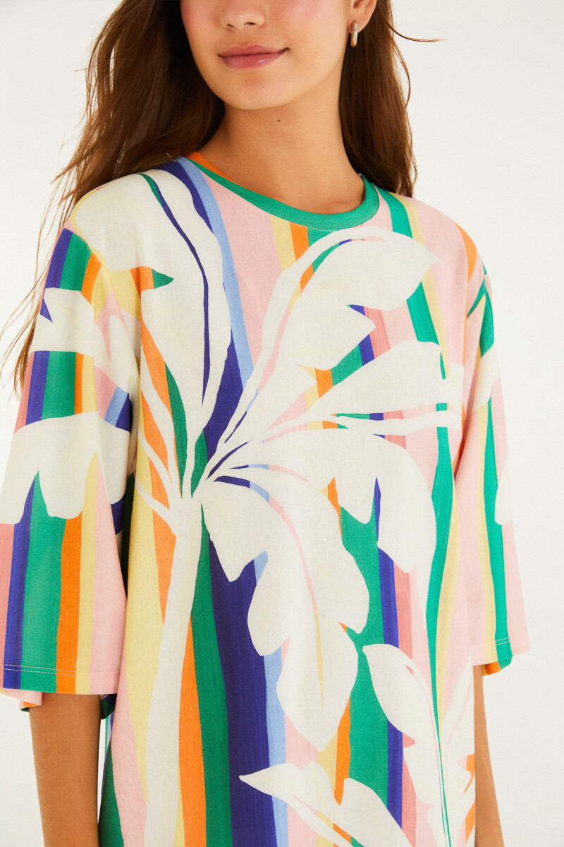 VESTIDO CORTO Multicolor