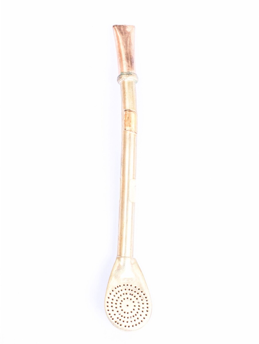 Bombilla De Plata y Oro - s30 