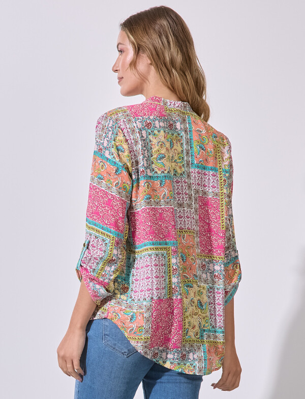 Blusa Patch MULTI/FUCSIA