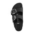 Sandalia Arizona Big Buckle Oiled Leather - Regular Black