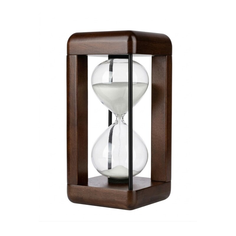 RELOJ DE ARENA MARRON 10X11X22CM Unica