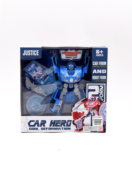 AUTO/ROBOT TRANSFORMER AZUL CLARO