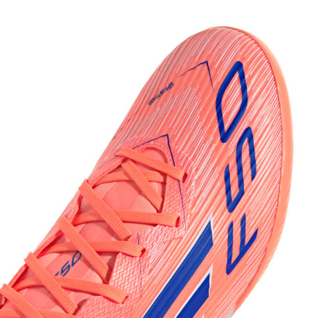 Championes de Fútbol 5 Infantiles Adidas F50 League Anaranjado - Azul