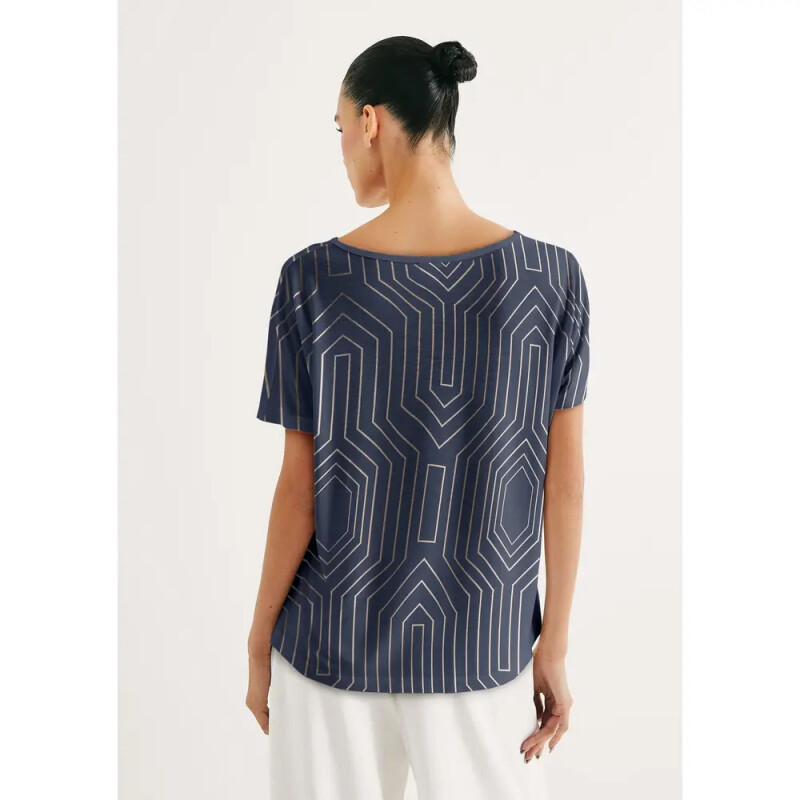 BLUSA MM FEM AZUL ESCURO