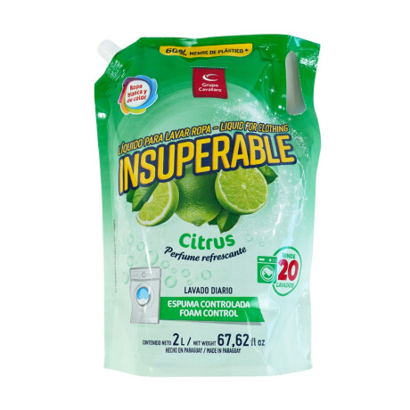 Detergente líquido para ropa Insuperable citrus 2L Detergente líquido para ropa Insuperable citrus 2L