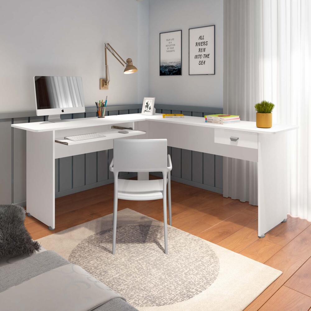 ESCRITORIO MDF BLANCO CANNES