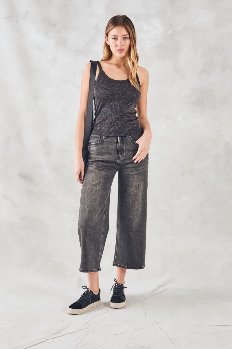 Musculosa Lurex Negro