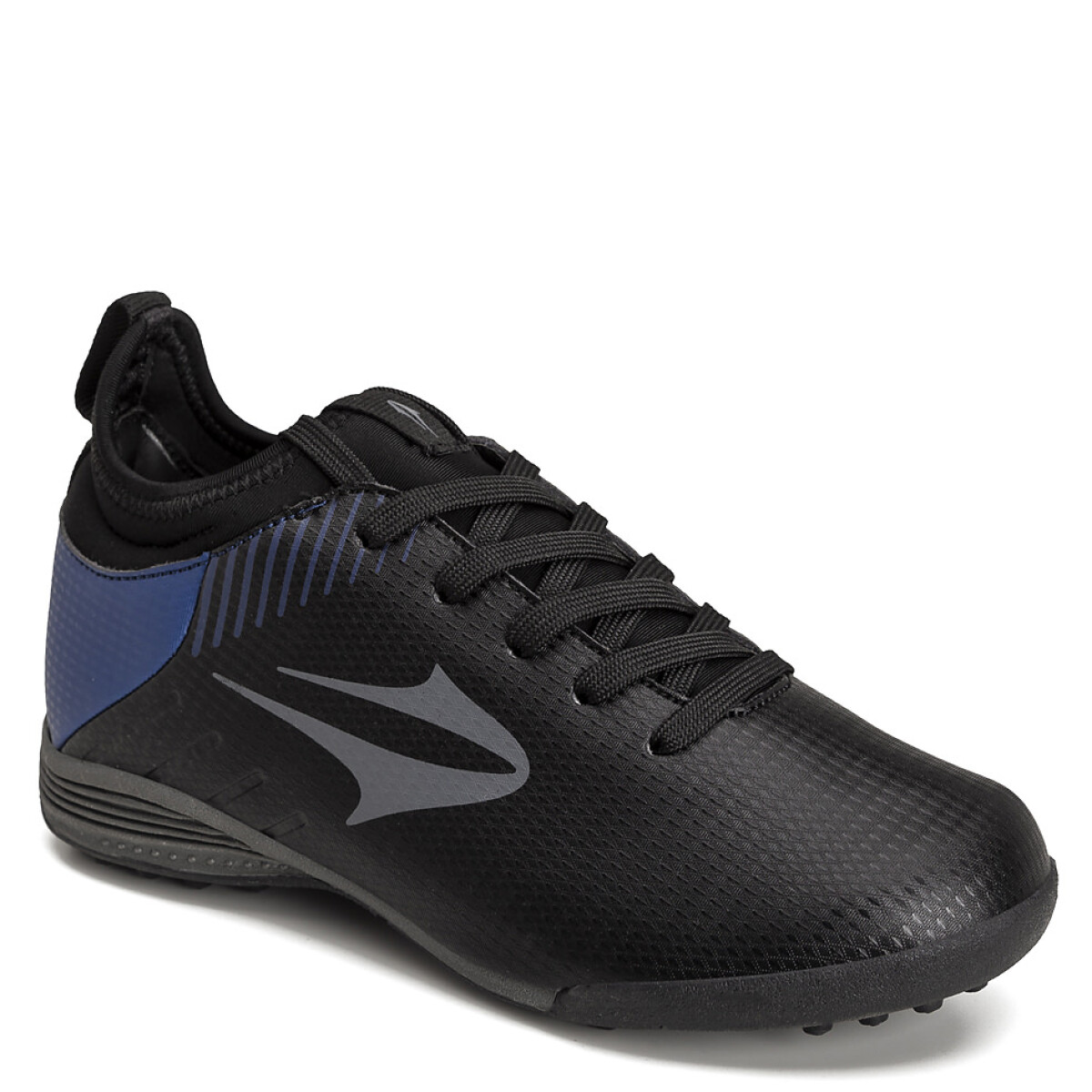 Championes de Fútbol 5 Infantiles Topper Stingray II Mach - Negro - Azul - Gris 