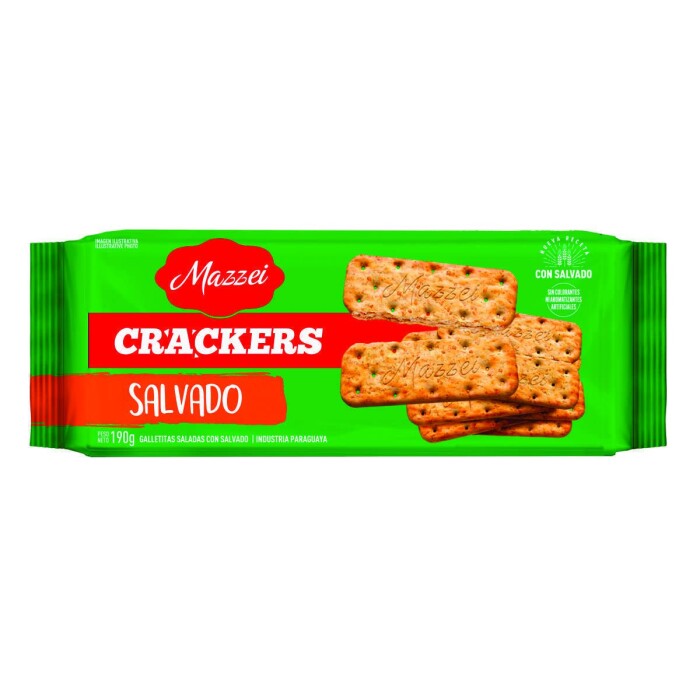 MAZZEI CRACKERS SALVADO 190G X 30 UNID. única