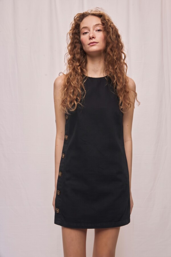 VESTIDO PERLA Negro